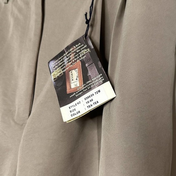 NWT Cutter & Buck Golf Slacks Womens Twill Microfiber Dress Pants Tan Size 10/40 - Picture 4 of 5
